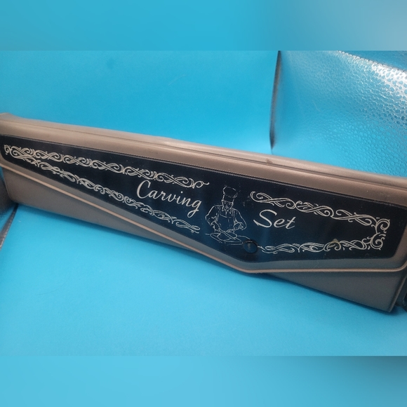 Vintage Vernco MCM Carving Set - Picture 2 of 5